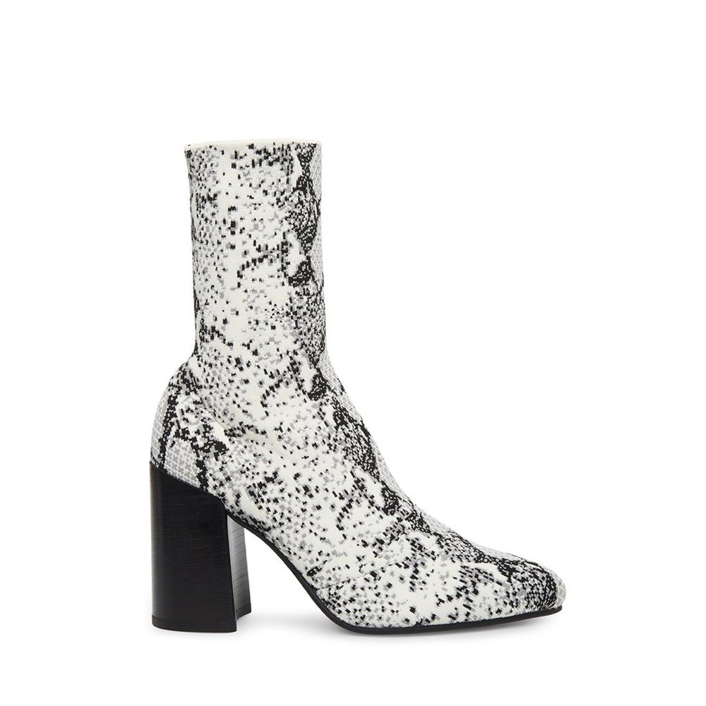 Steve Madden Snake Skin “Sock” Booties